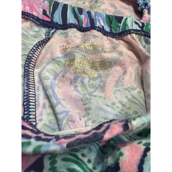 Lilly Pulitzer Seahorse Mermaid Nautical Print Kids PJs Sammie Set Pajamas Sz 8 - Picture 3 of 15